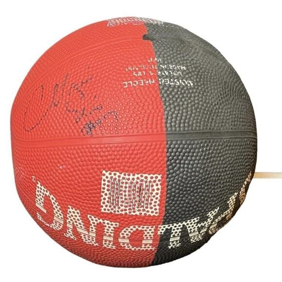Mario Elie Autographed Rockets  Basketball - Picture 1 of 4